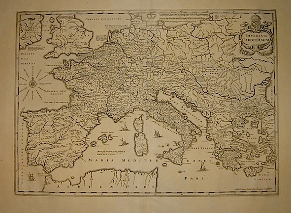 Janssonius Johannes (1588-1664) Imperium Caroli Magni 1700 Amsterdam 